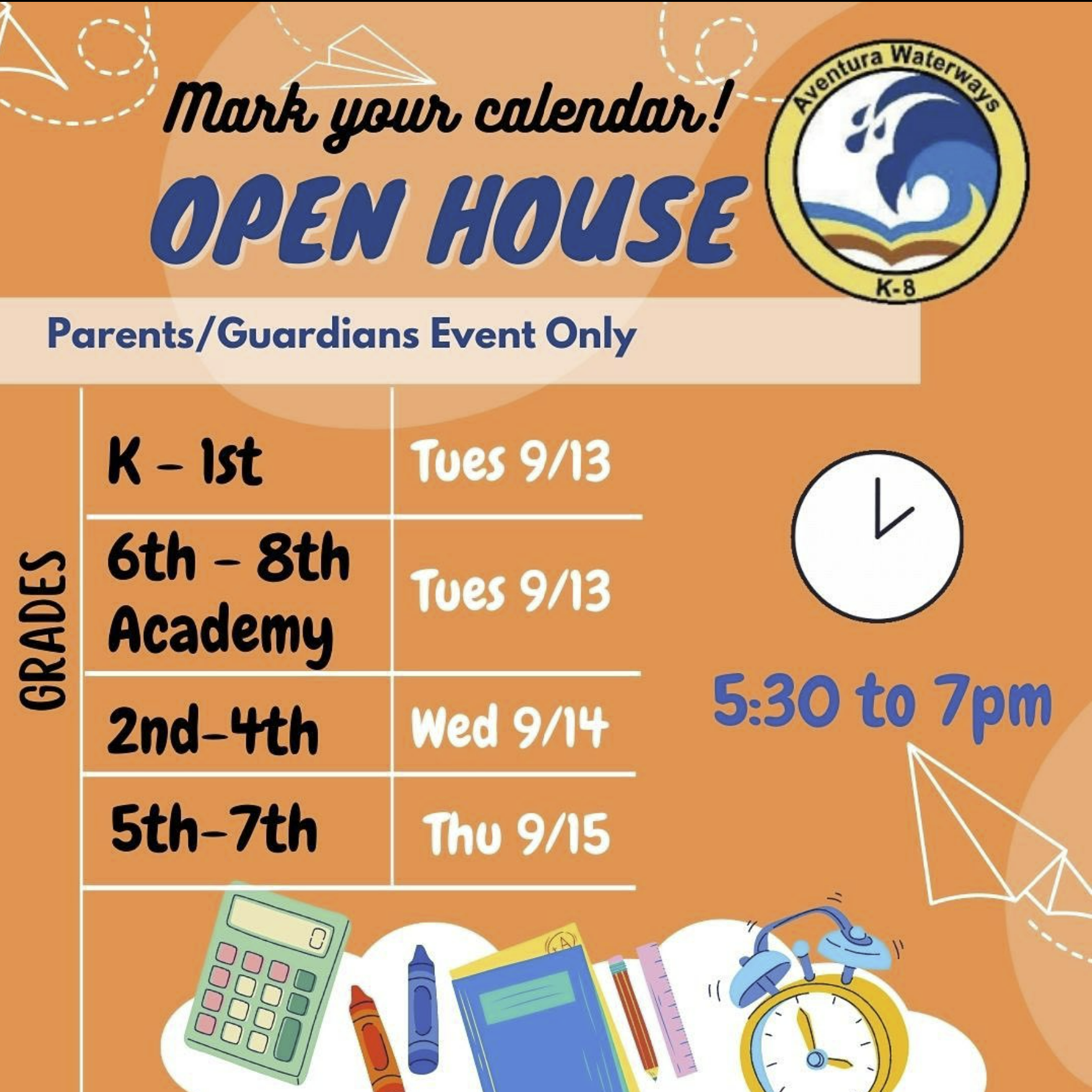 Open House (2-4 grades)